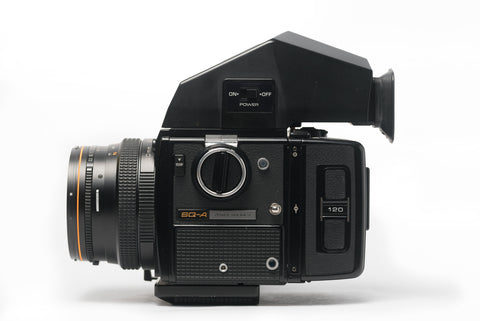 Bronica SQ-A 6x6 Medium Format Film Camera with 80mm 2.8 Lens, Speed Grip, and Metered Prism Viewfinder